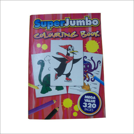 Colouring Book - Thick Paper, 6x9 Inches, Red, Saddle Stitch Binding | Creative Fun, Skillful Design, Avoids Bleed, Fine Finish