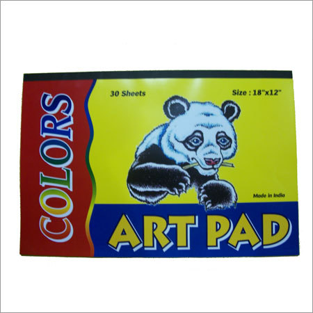 Art Pad - Paperboard 8.5x11 Inch Yellow, Semi-Textured Absorbent Paper, Coloring and Drawing Practice