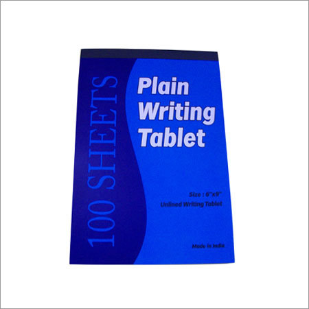 Plain Writing Book - Handmade Acid-Free Paper, Blue Cover | Fair Trade, Eco-Friendly, Decorative, 100 Sheets, Presentation Box