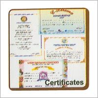 Certificates