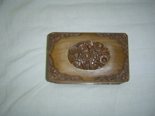 Hand Carved Wooden Jewellery Boxes