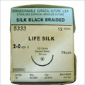 Silk Black Braided