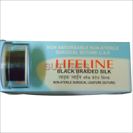 Black Braided Silk Sutures