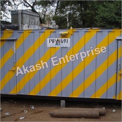 Yellow And Gray Industrial Portable Cabins