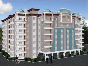 Aakash - RCC Framed Structure, 9" External Brick Walls, Vitrified Tile Flooring | Seismic Zone II, Lift 6/8 Passenger, Family Friendly, Secure Residential Complex