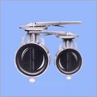 Wafer Butterfly Valve With Lever Gear Operator