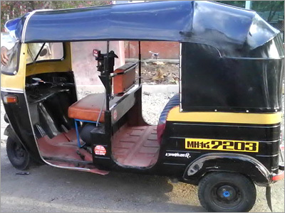 Blue Auto Rickshaw Hoods