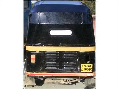 Blue Auto Rickshaw Hood