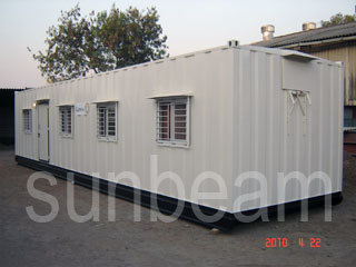 Porta Cabin - Steel, Variable Dimensions | Customizable, Portable, Durable, Easy Setup, Versatile Mobile Office Solutions