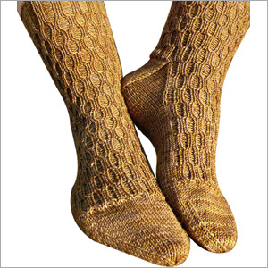 Lacunae Sock - Wool Blend, M/L, Beige | Warmth, Comfort, Style, Durability, Breathable, Reinforced Heel, Patterned Knit