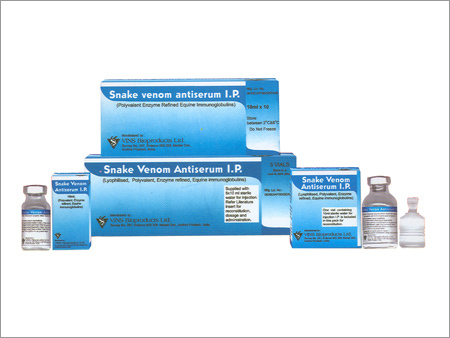 Snake Venom Antiserum Injection