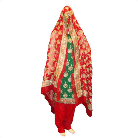 Embroidered Suit Dupatta