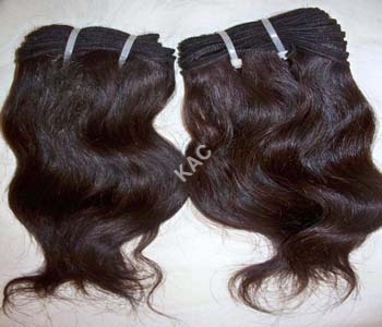 Machine Weft Wavy Hair - Human Hair, Various Sizes, Dark Brown | Natural Look, Easy To Adjust, Durable, Versatile Style