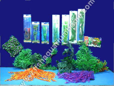 Aquarium Plants - Plastic Material, Variable Sizes, Multiple Colors, Realistic Look, Durable, Vibrant Colors