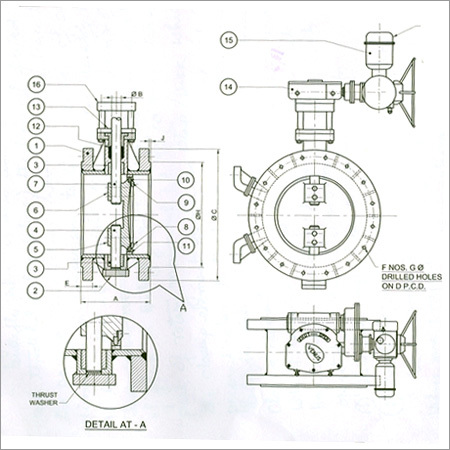 Double Flanged Butterfly Valve