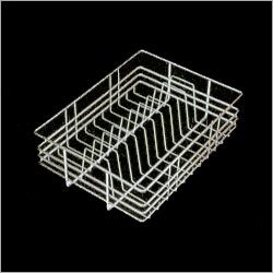 Thail - Plate Basket Metal Wire 30x40x15 Cm, Chrome Finish, Durable Build, Space Saving, Easy Access, Organized Storage