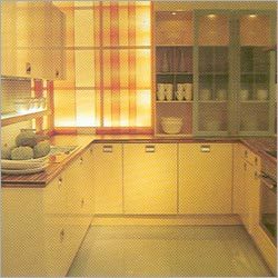 Modular Kitchen & Furniture - Wood, Variable Dimensions, Beige | Space Saving, Durable Material, Easy Installation, Customization, Modern Design, Glossy Finish, 1 Year Warranty