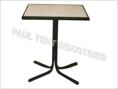 Wooden Table - Metal and Wood, 24x24x30 Inches, Black | Durable Design, Easy Assembly, Stable Base