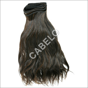 Black Machine Wefted Hair