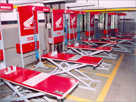 Two Wheeler Lifts for Showroom