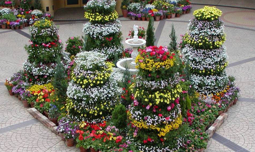 Colour Tower Planter