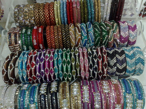 Trendy colourful bangles