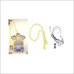 Leather Harness Sets - Leather & PP, 2mtr Length, Double Lanyard with Hook, Two Chest D-Rings "Class L" | Comfortable, Durable, Secure, Reliable, ISI Marked IS3521:1999
