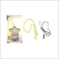 Leather Harness Sets - Leather & Pp, 2mtr Length, Double Lanyard With Hook, Two Chest D-rings "class L" | Comfortable, Durable, Secure, Reliable, Isi Marked Is3521:1999