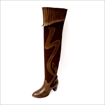 Brown Burnish Leather Boots