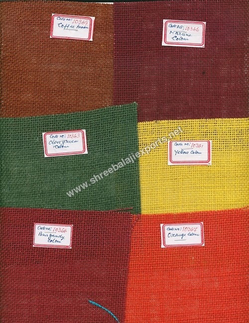 Coloured Hessian Cloth