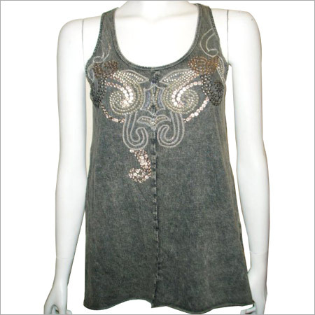 Embroidery Knitted Tops