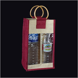 Jute Double Bottle Wine Bag
