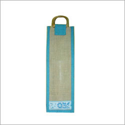 Jute Single Bottle Wine Bag