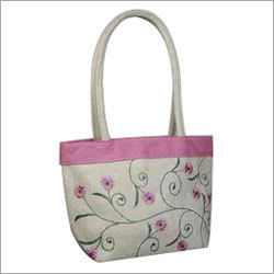 Jute Embroidery Ladies Fancy Bag