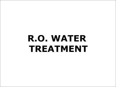 R.O. Water treatment