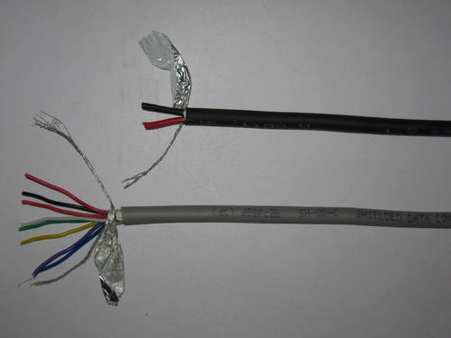 Control Round & Shielded Cable - Color: Black