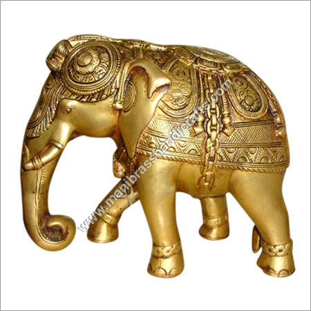 Elephant Brass Statue