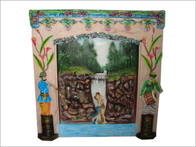 Paintings - Wood Material, Variable Dimensions, Multicolor | Hand-Painted, Vibrant Colors, Durable, Matte Finish, Easy Installation