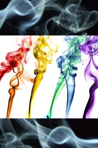 multi colour smoke