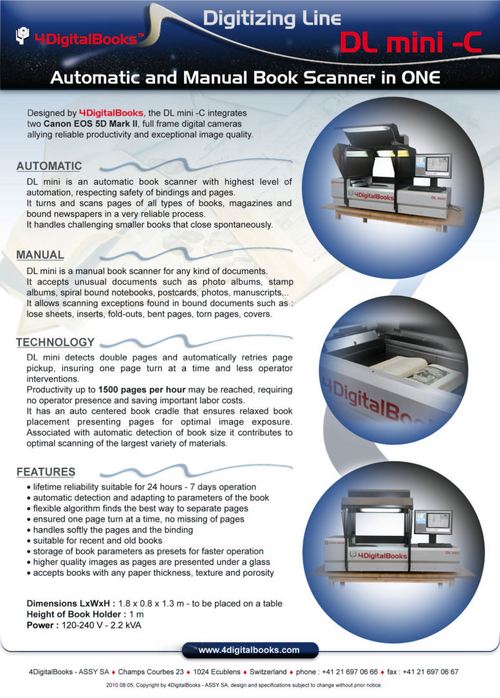 Automatic  page turning A3 book scanner