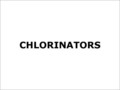 Chlorinators