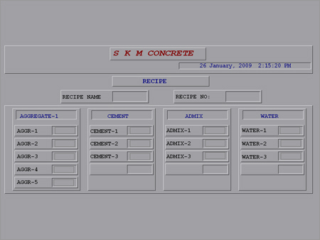 Sample Recipe Screen