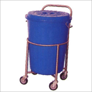 Soiled Linen Trolley with Plastic Bucket