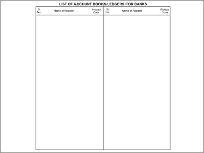 List of Account Book-Ledgers for Banks - Paper, Board, 11x8.5 Inch, Hardbound | Organized Records, Detailed Entries, Secure Storage, Auditable Trail