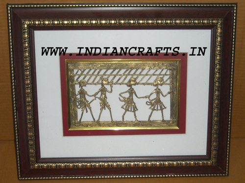 Tribal art with mount frame 