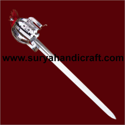Double Handle Edged Basket Broad Sword