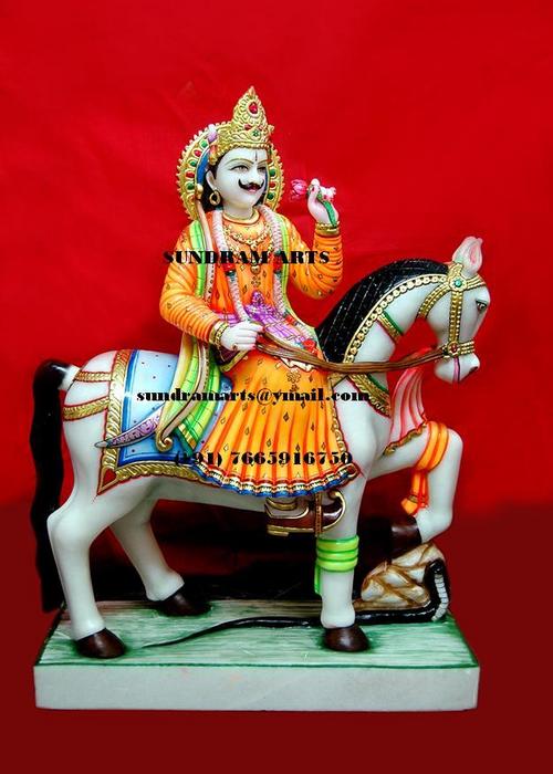 Bagwan Davnarayan marble statue