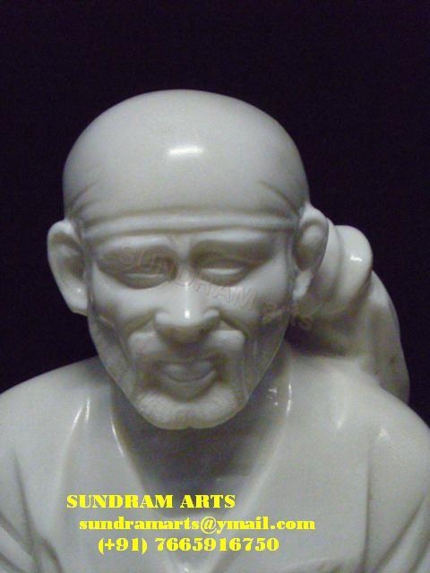 Sai Baba marble statue