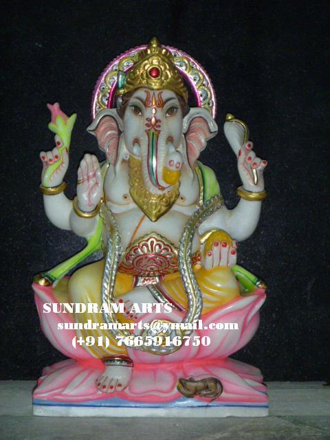 Ganesh marble statue