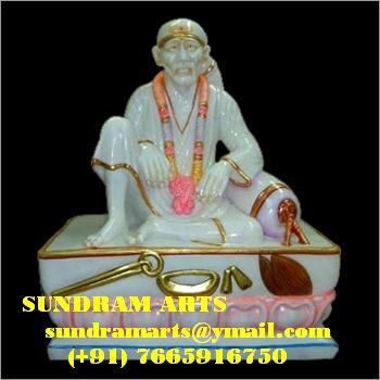 Sai Baba marble statue